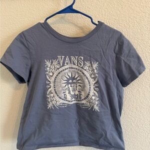 Vans Gray T-Shirt with Gold Logo